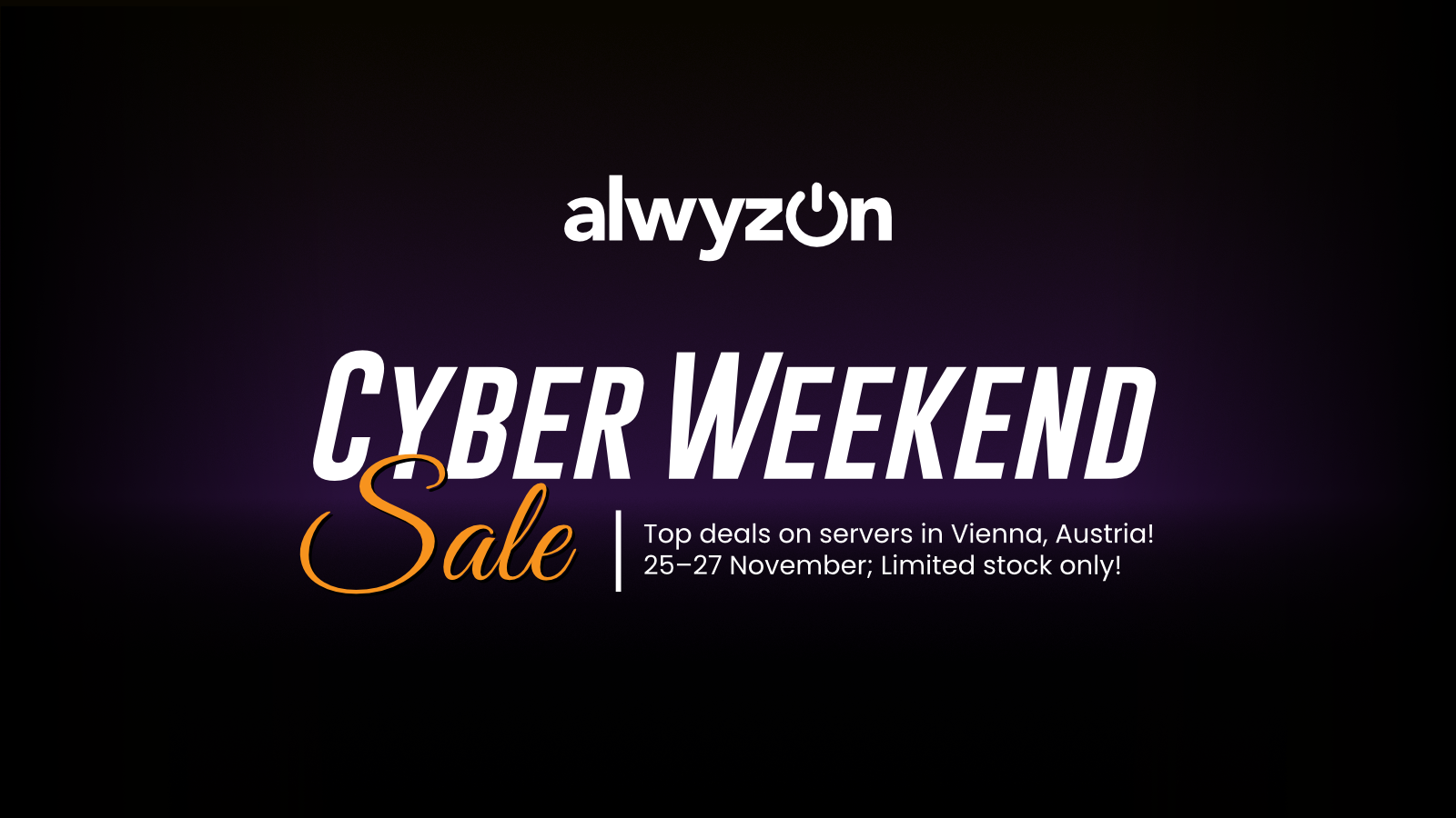 Alwyzon — Cyber Weekend Sale